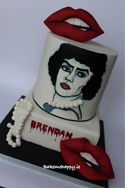 'Rocky Horror Show' themed birthday cake. - Cake by Elaine Boyle....bakemehappy.ie