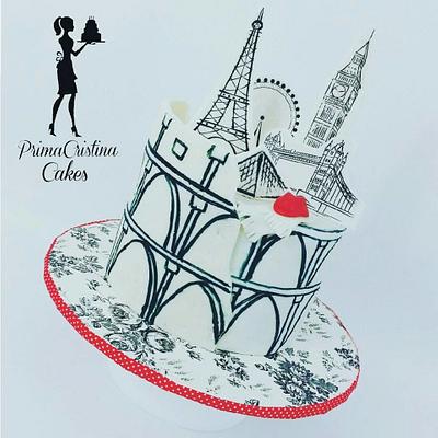 Travel Cake - London, Paris, Rome! - Cake by PrimaCristina