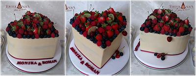 Wedding cake & Heart - Cake by Tortolandia