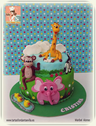 jungle animals - Cake by MaribelAlonso