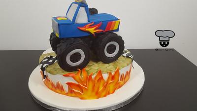 Monster truck and friends! - Cake by Geek Cake