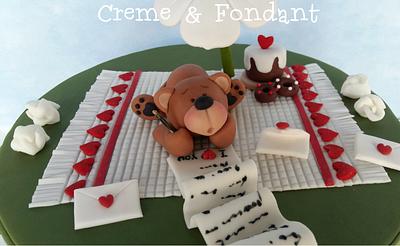 A letter for you. - Cake by Creme & Fondant