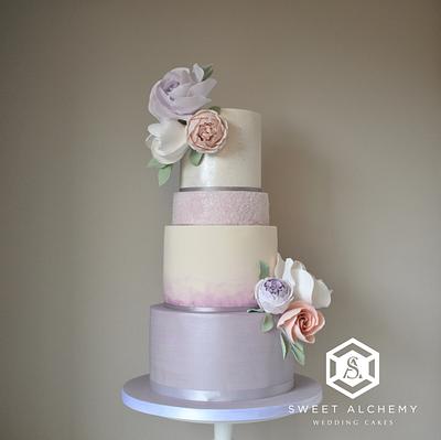 Shades of Lilac - Cake by Sweet Alchemy Wedding Cakes