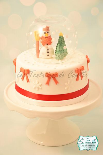 Snow globe christmas cake - Cake by Les Tentations de Camille