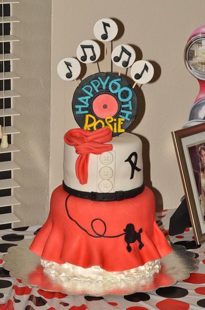 1950s poodle skirt theme - Cake by Lolo 