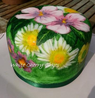 Painted Wildflowers - Cake by White Cherry Cakes