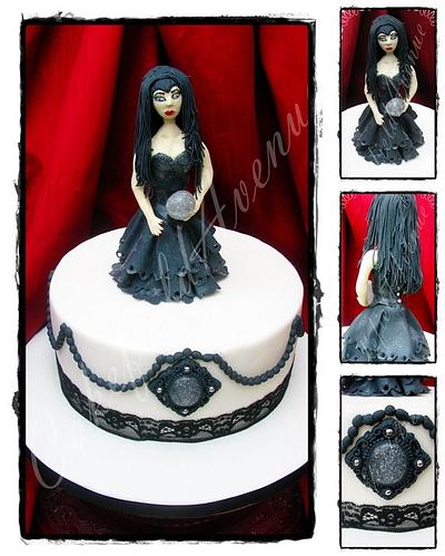Gothic Lilith Cake - Cake by Agatha Rogowska ( Cakefield Avenue)