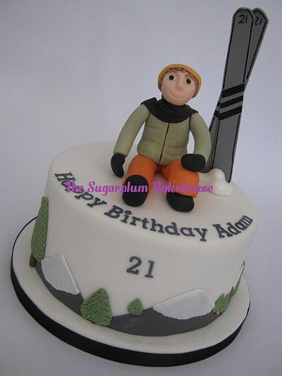 Skiing themed 21st Birthday Cake - Cake by Sam Harrison