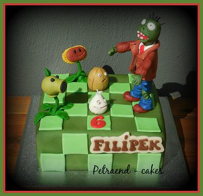 Monsters vs. Plants - Cake by Petraend