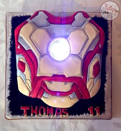 Iron Man mark 42 chestpiece - Cake by Kelly Hallett