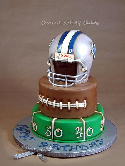 Vintage "Dallas Cowboys" football cake  - Cake by CuriAUSSIEty  Cakes