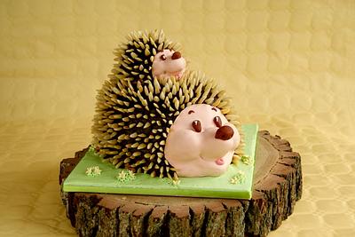Hedgehogs - Cake by Katarzynka