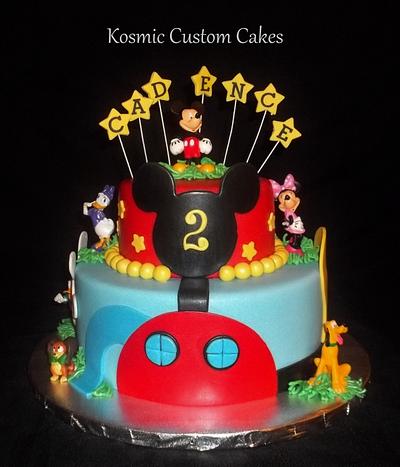 Mickey Mouse Club - Cake by Kosmic Custom Cakes