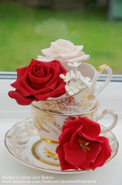sugar roses - Cake by Nadya