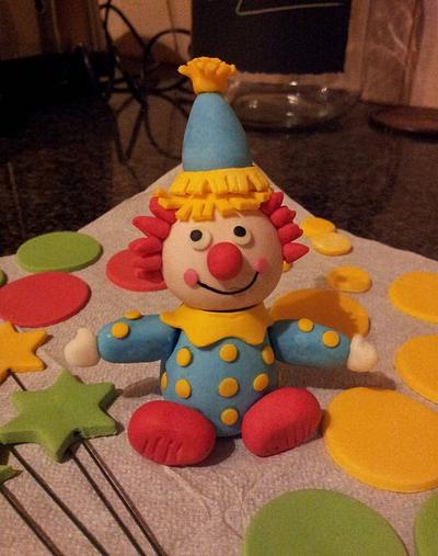 Sugarpaste Clown - Cake by Renee Rahaman