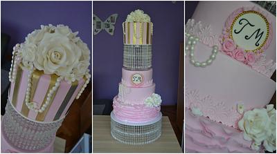 Pink wedding cake - Cake by Zaklina