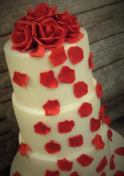 Red Rose Romance - Cake by Shereen