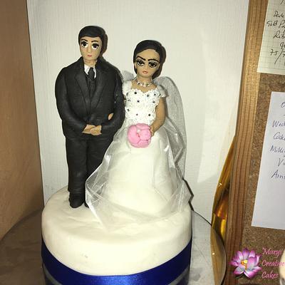 Asien Civil wedding Cake topper - Cake by Mary Yogeswaran