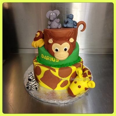 Jungle birthday  - Cake by Evelyn Vargas