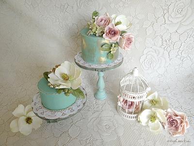 Vintage Teal  - Cake by Firefly India by Pavani Kaur