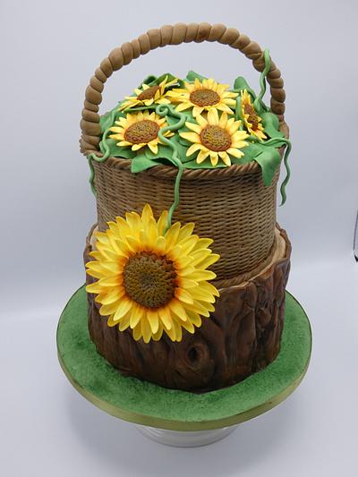 Sunflower  - Cake by Olina Wolfs