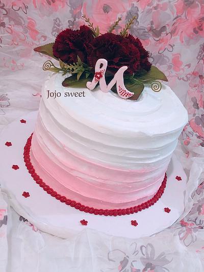 Letter M cake - Cake by Jojosweet