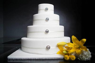 Odd Shaped Wedding Cake - Cake by YourCakeDiva