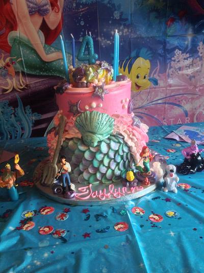 Little mermaid birthday  - Cake by Enchanted Bakes by Timothy 