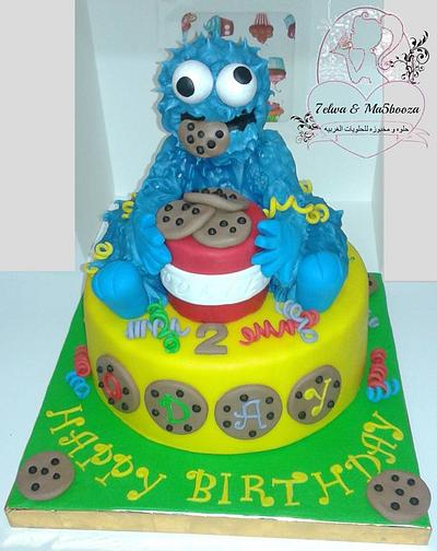 Cookie monster - Cake by Zahraa Fayyad