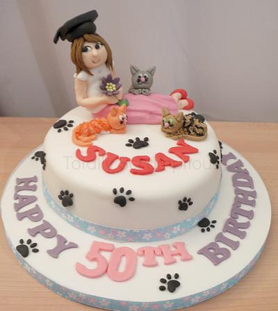 Cat Lady - Cake by Totally Scrumptious