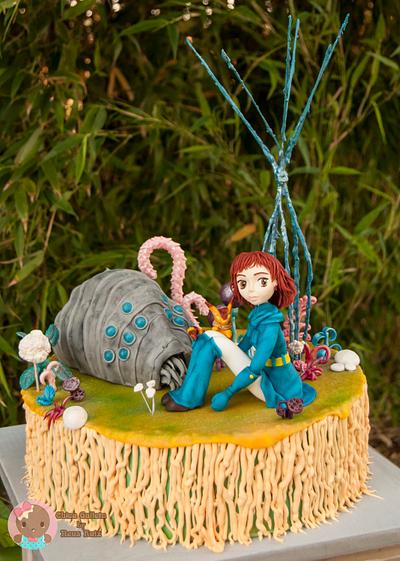 Nausicäa Studio Ghibli Cake Collaboration - Cake by Neus Ruiz (Chica Galleta)