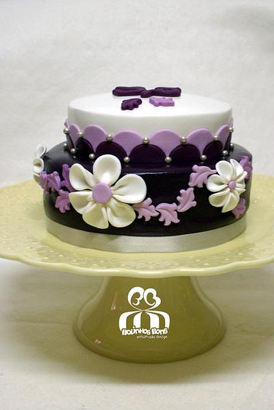Purple Birthday  - Cake by Bolinhos Bons, Artisan Cake Design (by Joana Santos)