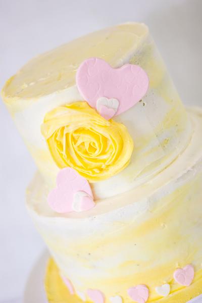 Yellow flower - Cake by Anchored in Cake