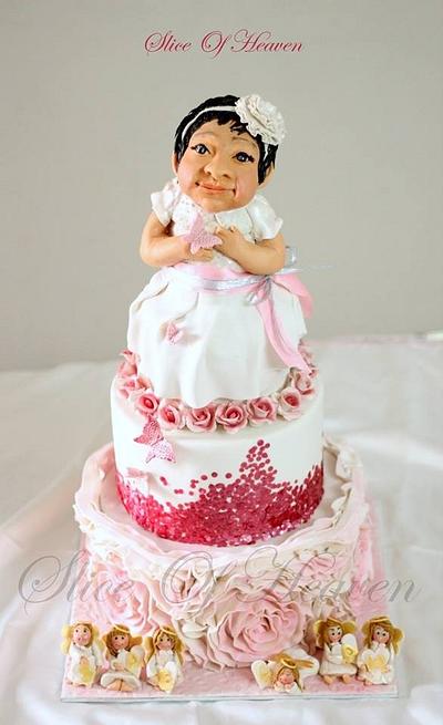 Baby Doll Christening Cake - Cake by Slice of Heaven By Geethu