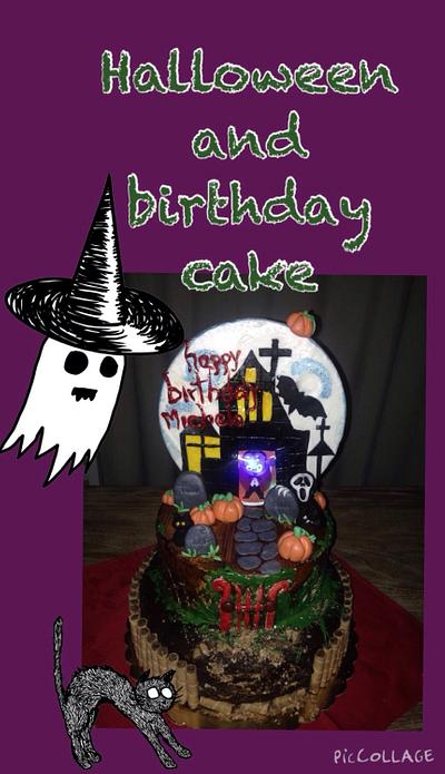 the home of Dracula . cake light in the dark - Cake by CupClod Cake Design