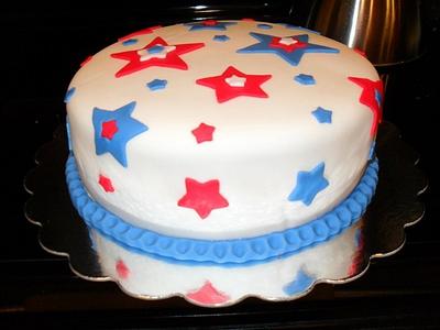 4th of July with a surprise inside - Cake by Dawn Henderson