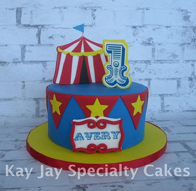 Circus 1st Birthday Cake - Cake by Kimberley Jemmott