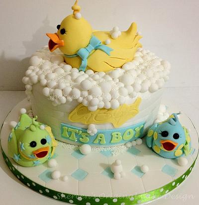 Duck Baby Shower Cake - Cake by Shereen