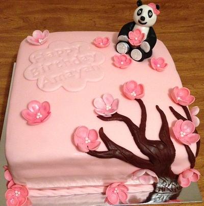 Panda Blossom - Cake by Jennifer Duran 