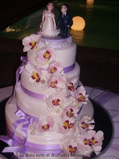 orchid cake for  wedding - Cake by raffaella moccia