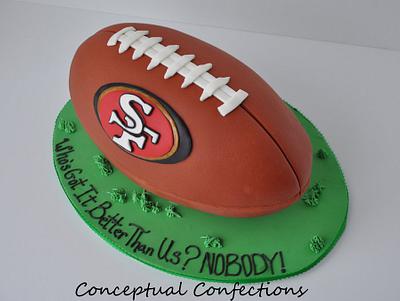 49ers Football Cake - Cake by Jessica