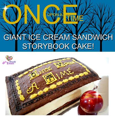 'ONCE UPON A TIME' GIANT ICE CREAM SANDWICH STORYBOOK CAKE! - Cake by Miss Trendy Treats