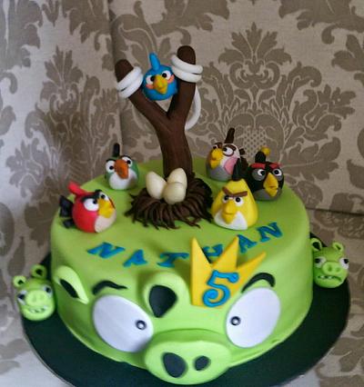 Angry Birds... Birthday Cake - Cake by MySugarFairyCakes