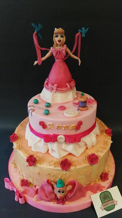 Cinderella in pink - Cake by BakeryLab