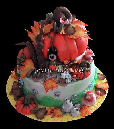 Autumn Fall - Cake by Joyliciouscakes