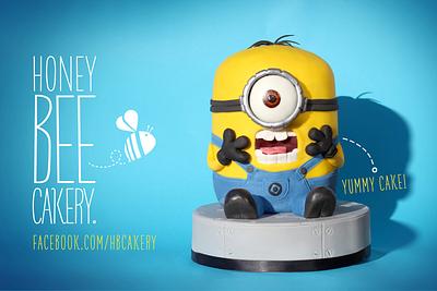 Dave - the Despicable Me Minion Cake - Cake by The Honey Bee Cakery