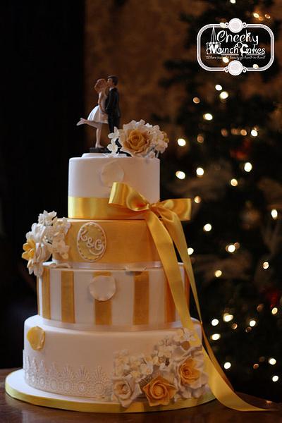 My VERY 1st Wedding Cake - Cake by Cheeky Munch Cakes