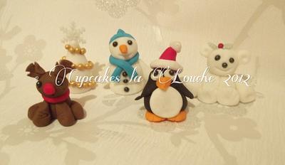 My Christmas cake toppers - Cake by Cupcakes la louche wedding & novelty cakes