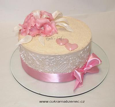 White wedding lace - Cake by Renata 