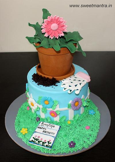 Gardening theme cake - Cake by Sweet Mantra Homemade Customized Cakes Pune